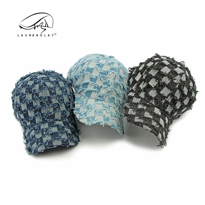 

Fashion Washed Denim Hard Top Baseball Cap Women s Spring and Autumn Outdoor Versatile Cap Sunscreen Sun Hat Men s Trend adjustable світло-синій колір