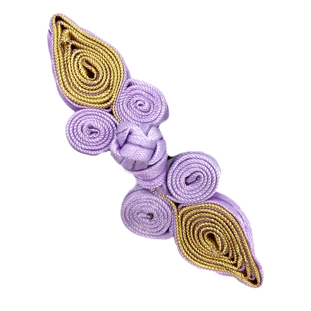 Peach Shape Chinese Cheongsam Knot Button Closure Ribbon Fastener Costume Tang Shirt Suit DIY Sewing Craft Accessories