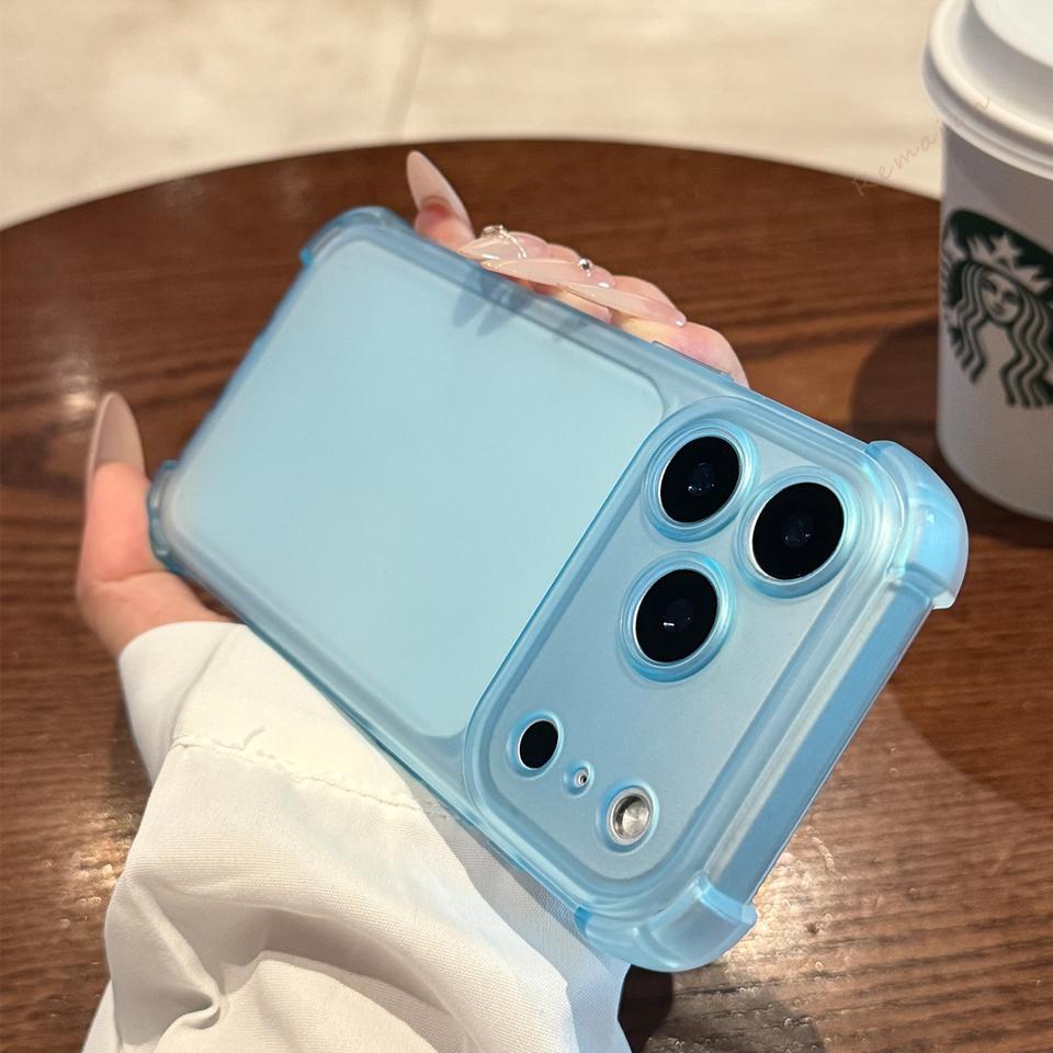 Süße matte transparente Handyhülle für For Iphone 17 Air 16E 14 1 16 11 12 13 Pro Max Plus X XS MAX XR Stoßfeste Schutzhülle