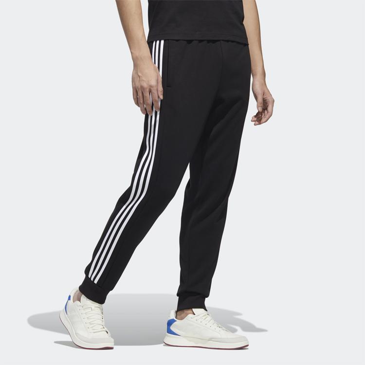 adidas Warm Windproof Loose Fleece-Lined Casual Sports Long Pants Men Bottoms Black GD5473