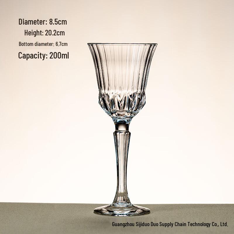 OLOEY Striped Crystal Cocktail Glass Set