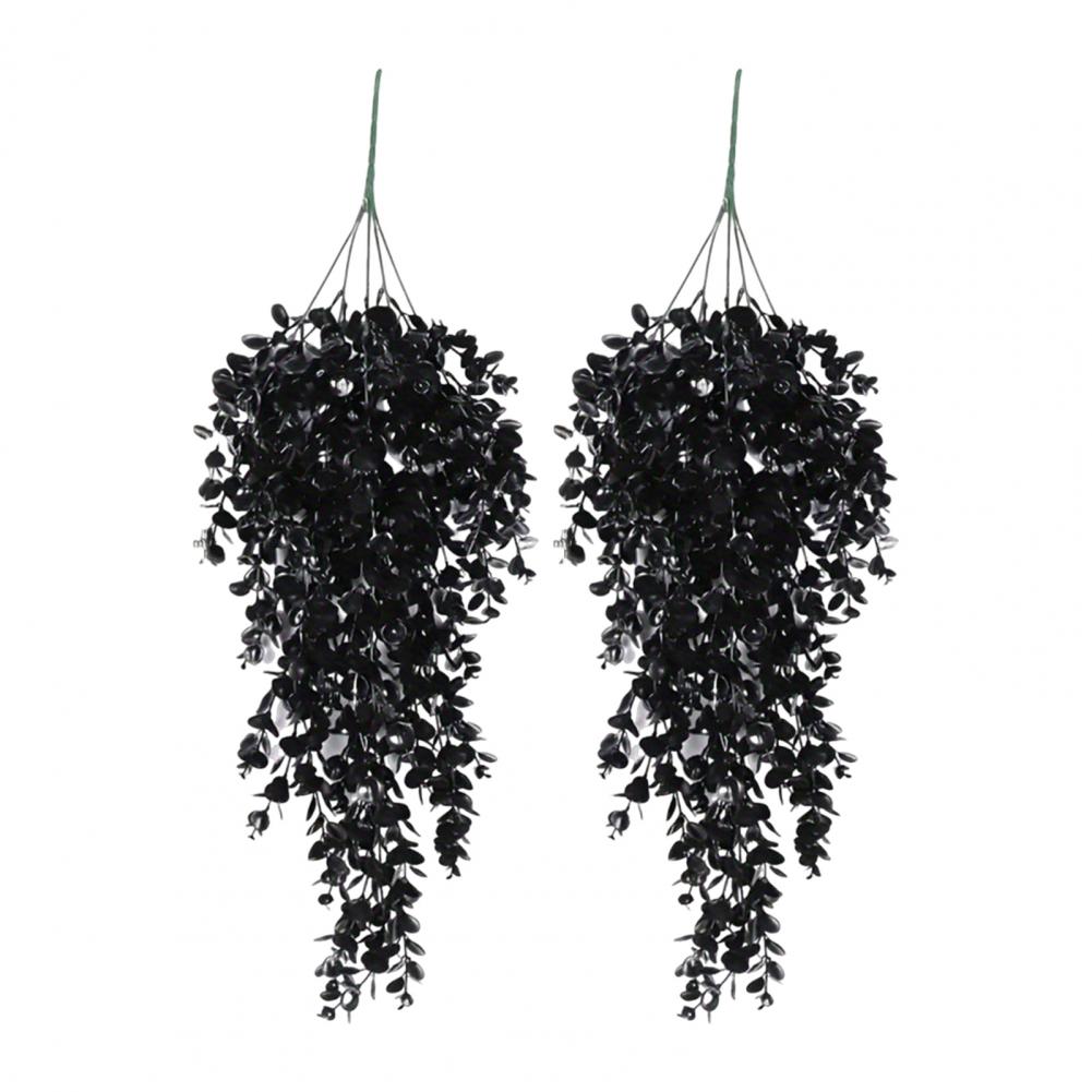 

Artificial Eucalyptus Leaves Fake Hanging Eucalyptus Halloween Hanging Eucalyptus Branches Spooky Black for Indoor for Halloween