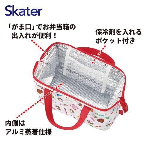 Skater Lunch Bag, Insulated, Clasp Closure, Women's, Peko-chan, Sweets, KGA1-A