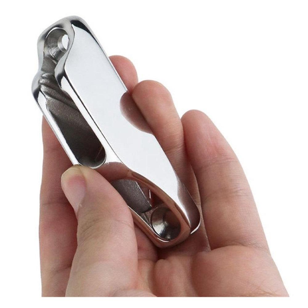 Námořní lano Svorka mušle, 18 X 82mm Námořní třída 316 Nerezová ocel Svorka mušle Pro lano 3 až 6mm Hardware lanové svorky Námořní Kajakové příslušenství
