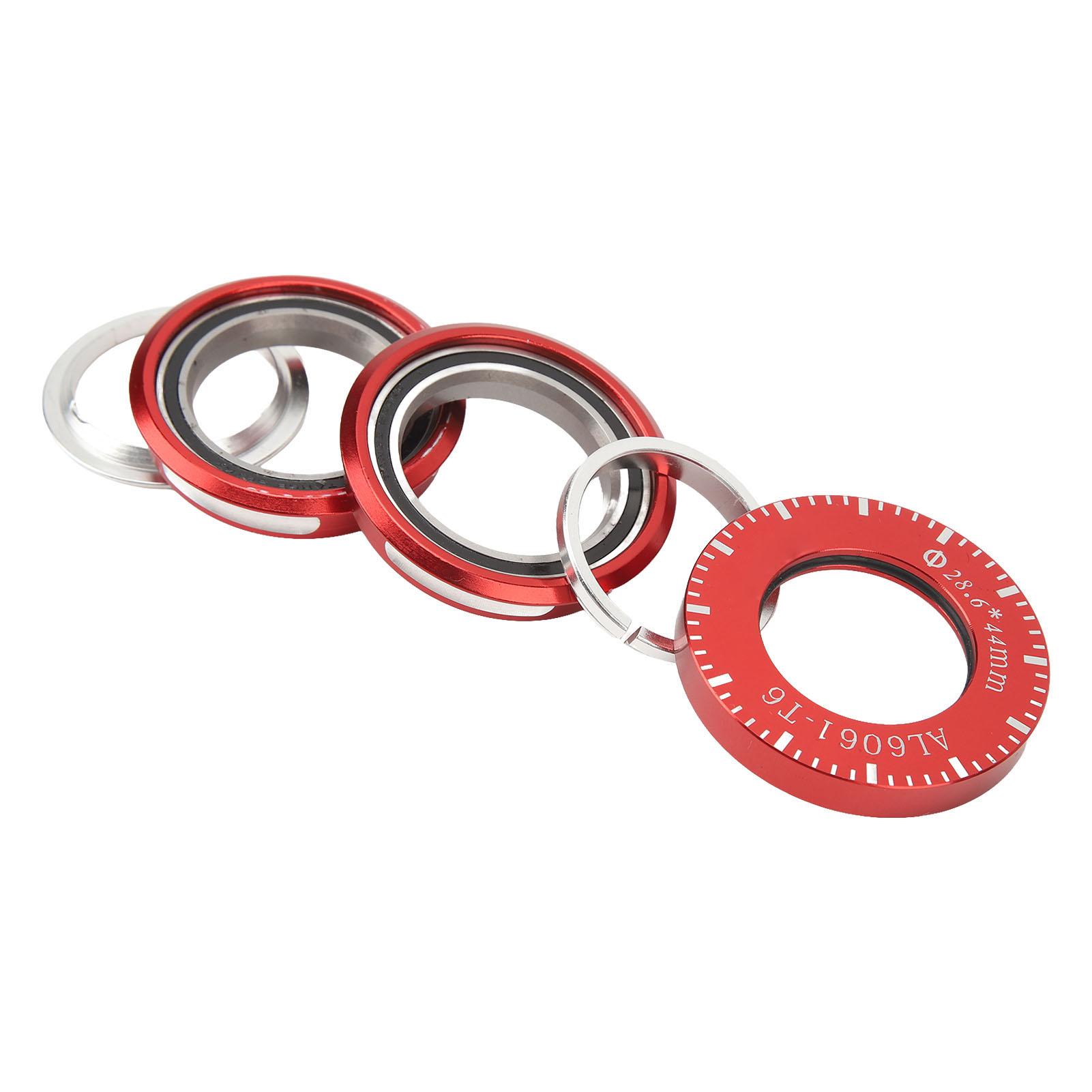 X CANSUN Folding Bike Headset 44mm Folding Bicycle Bowl Set Build in Bearing Headset for BYA412 P18 P8 1 Set Red