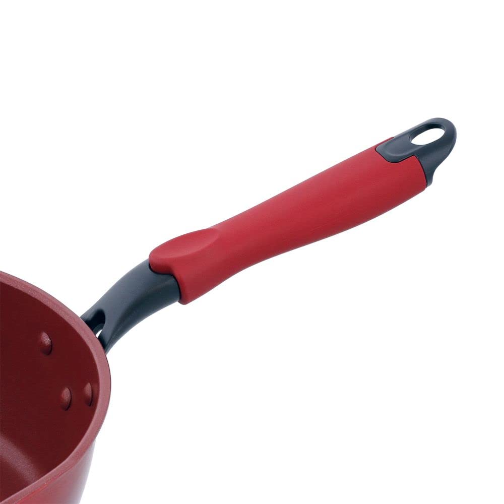 Bestco Frying Pan Deep 26cm Red IH Compatible Delicious Sine Volt NM-105