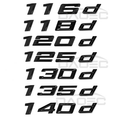 Auto ABS kufru písmeno odznak emblém nálepka pro BMW řady 1 116d 118d 120d 125d 130d 135d 140d E81 E82 E87 E88 F20 F21