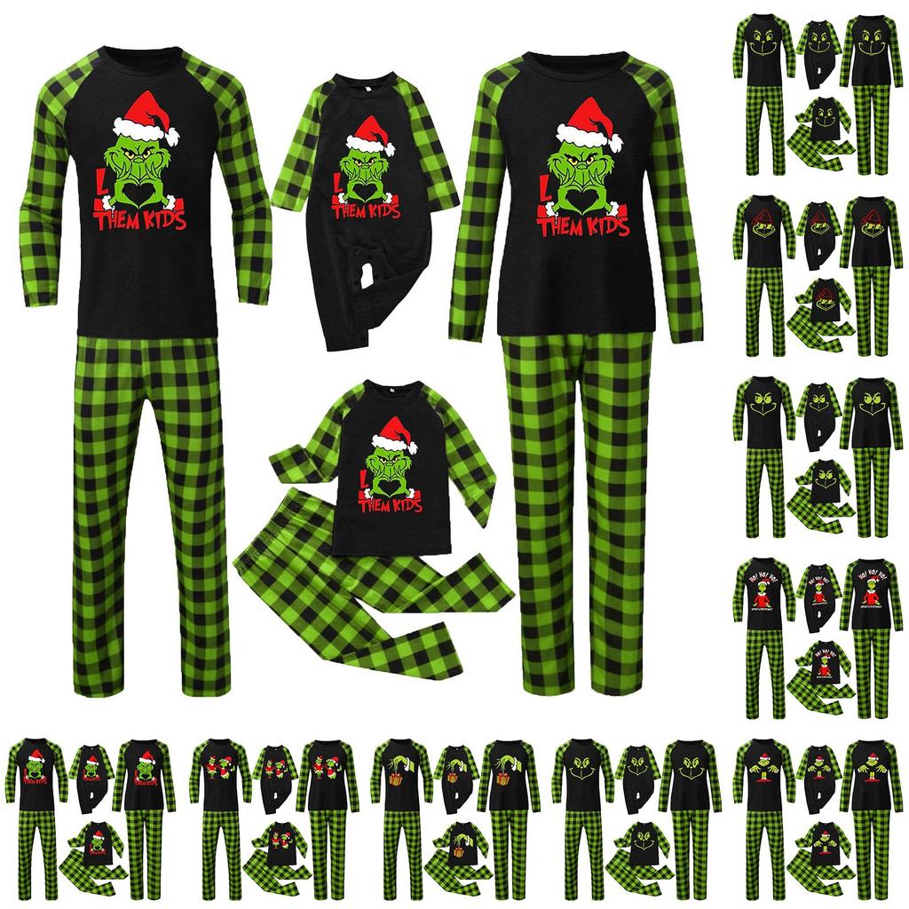 Passende Familiensets mit Weihnachtsmotiven, Langarmshirts und Hosen