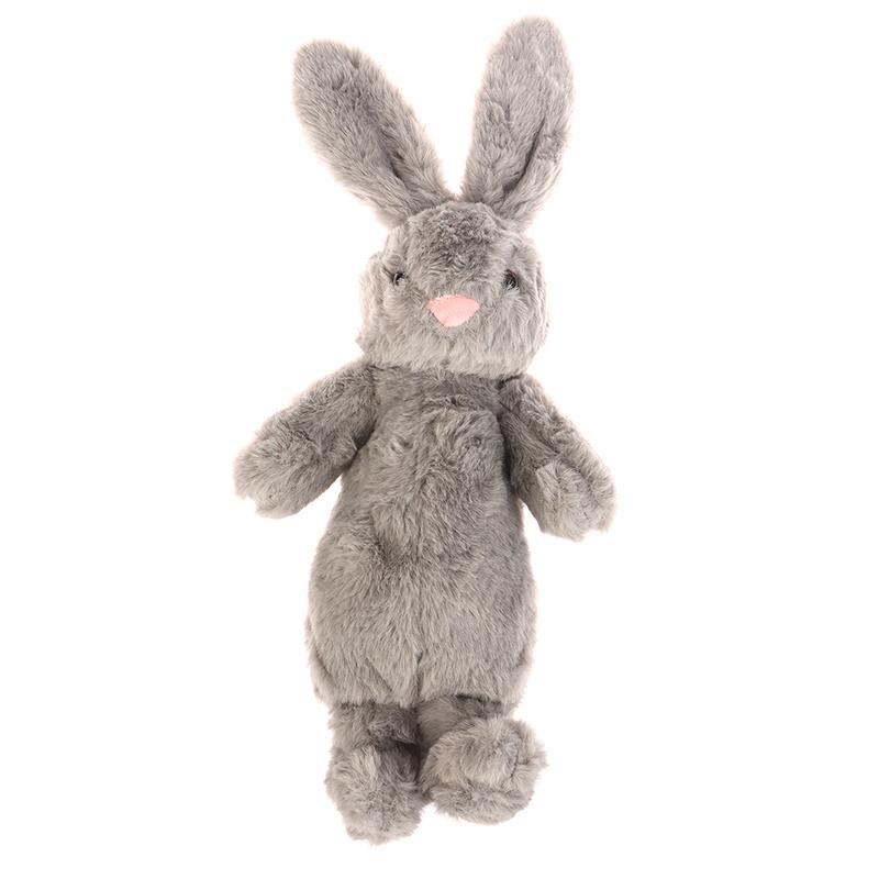 1Pc Cute Rabbit Shape Plush Pencil Case Plush Animal Stuffed Toy Stationery Pouch Makeup Bag Storage Bag School Supplies
