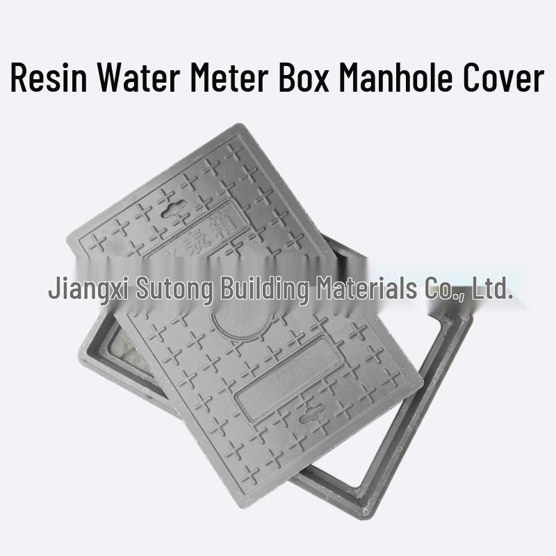 Resin Composite Manhole and Drain Cover with Square Grate
