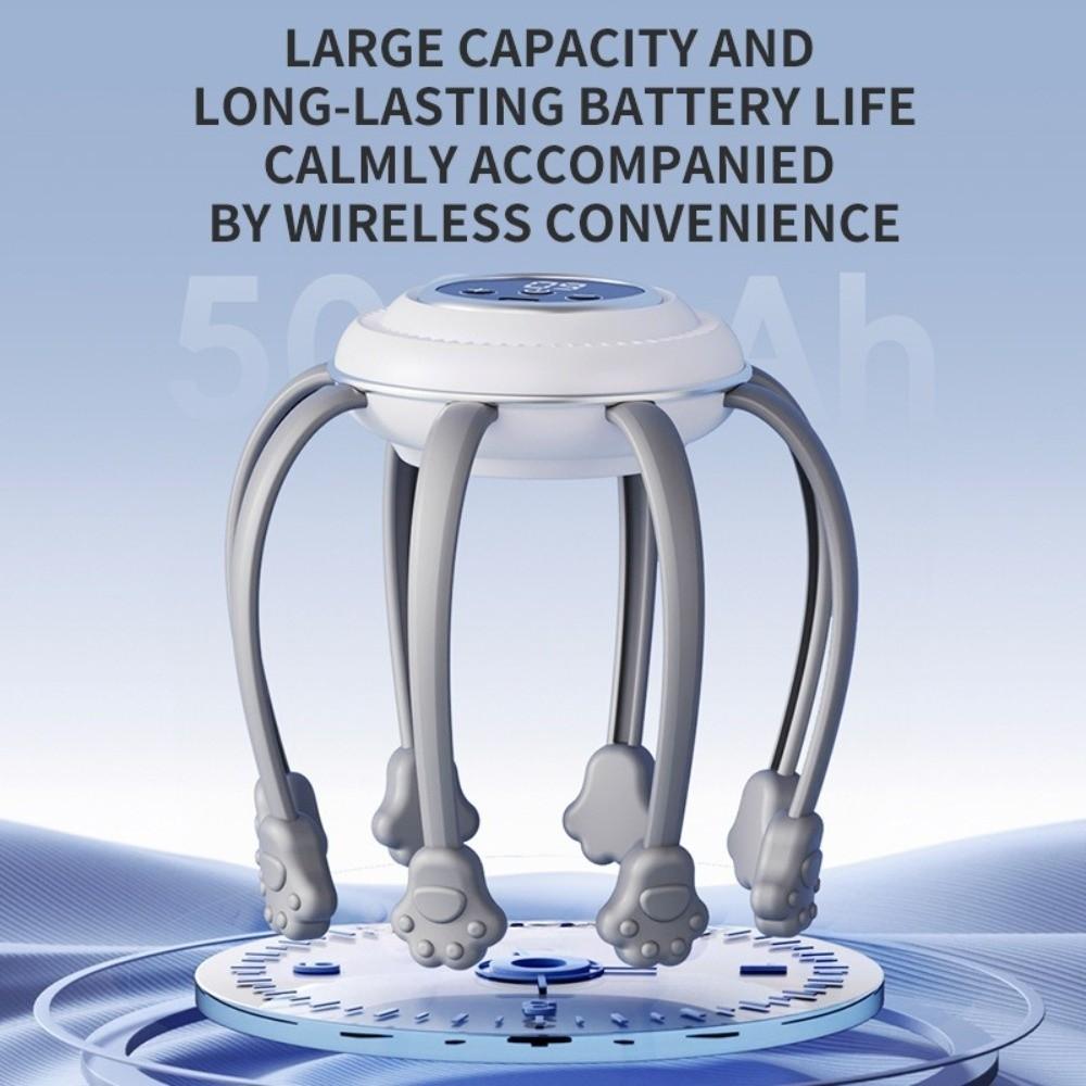 Vibration Device Octopus Head Massager Electric Scalp Massager for 5V/500mAh Stress Relax