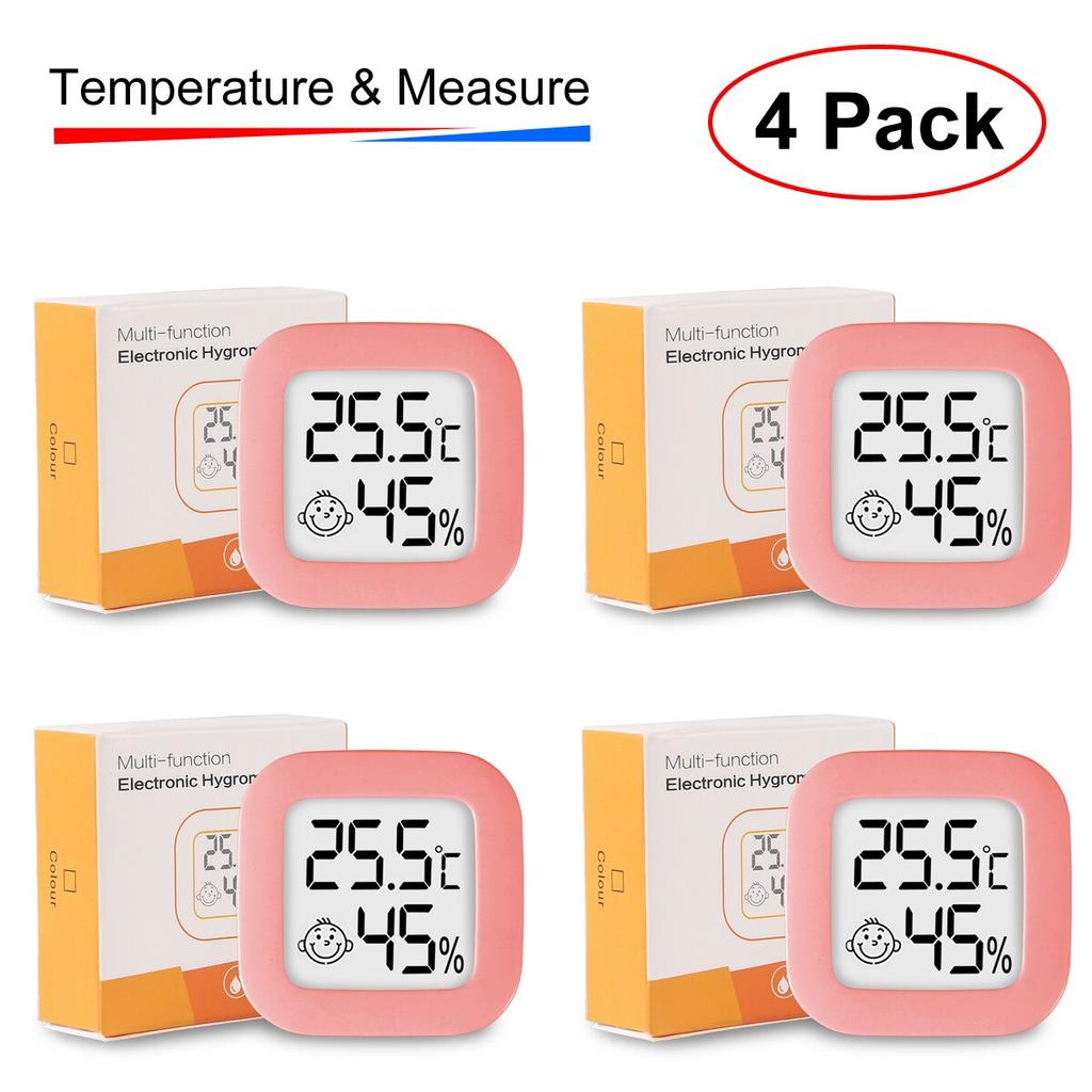 4 stücke Digital Thermometer Hygrometer Indoor Mini Temperatur LCD Elektronische Monitor Hygrometer Outdoor Zimmer Baby