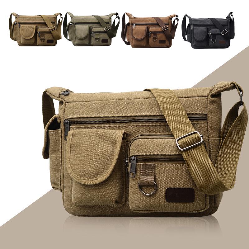 Color : Black LCLiang Unisex Canvas Casual Retro Fashion Mens Single Shoulder Bag for Travel Color : Black LCLiang Unisex Canvas Casual Retro Fashion Mens Single Shoulder Bag for Travel