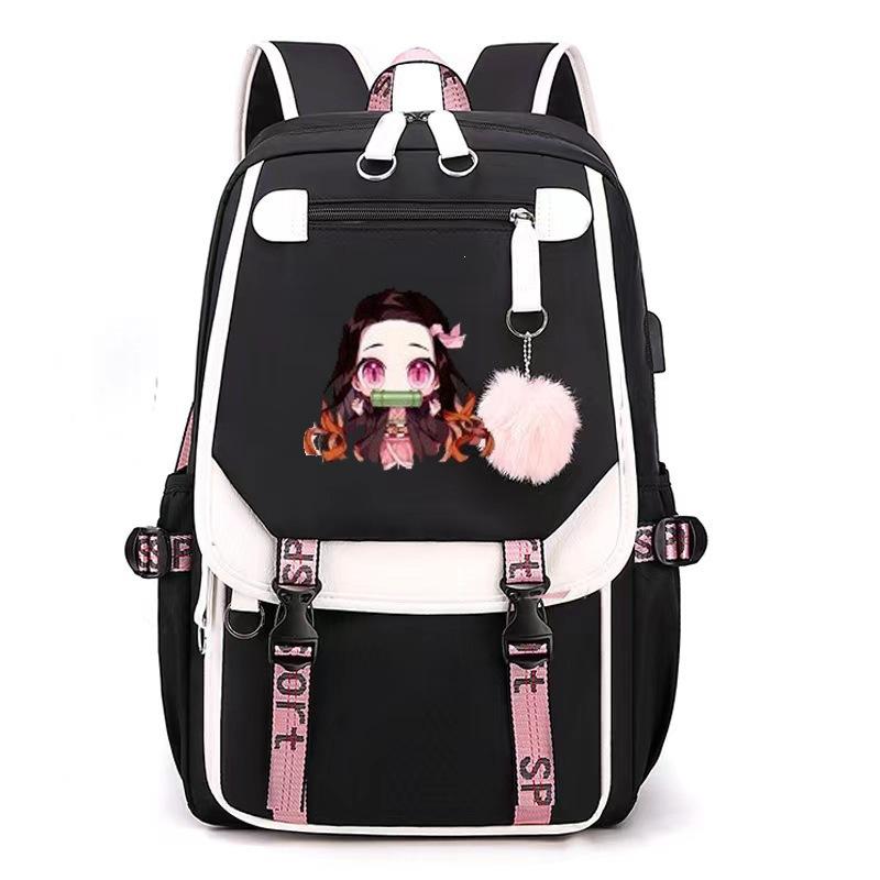 Peripheral Sunman Ghost Destroyer Backpack Large Capacity Youth Student School Bag Usb Port Electric backpack