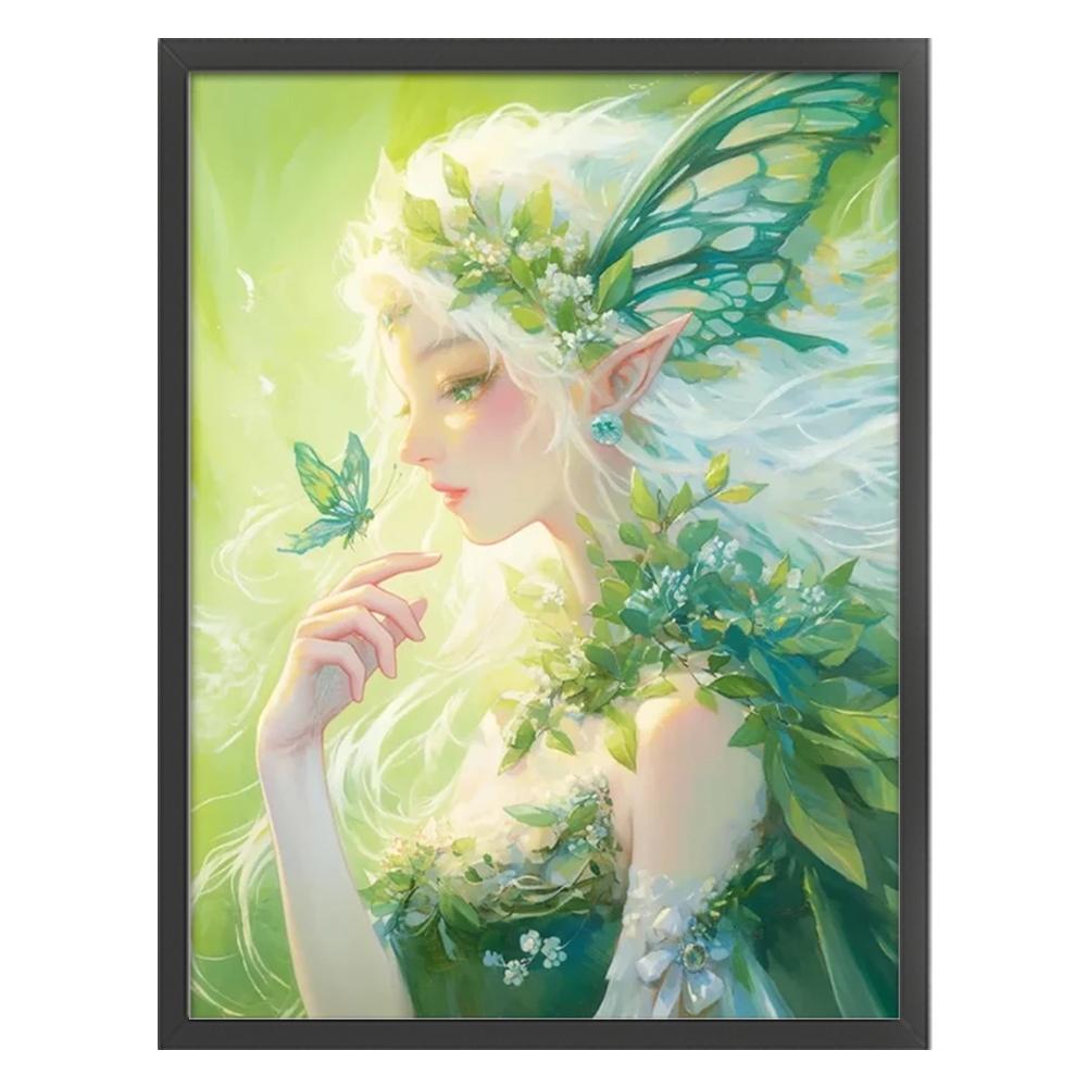 Full Embroidery Eco-cotton Thread 14CT Printed Fairy Cross Stitch Kit 45x60cm