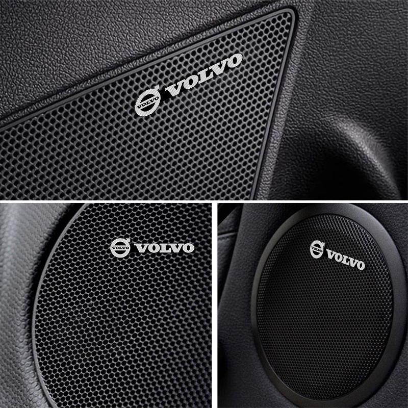 dnfuk5 5Pcs/10Pcs Mini Aluminum Car Decorative Stickers For Volvo Xc60 Xc90 V40 V60 S60 V50 V90 S80 C40 XC40 V70 XC70 C30 EX90 C70