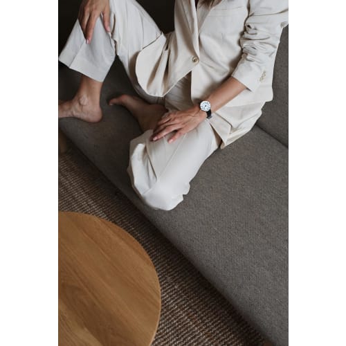 ARNE JACOBSEN ROMAN 53300-1401 Watch, White, Leather Strap, 30mm, Nordic Design, Water Resistant (Quiet Design with No Second Hand), Model Number: 533