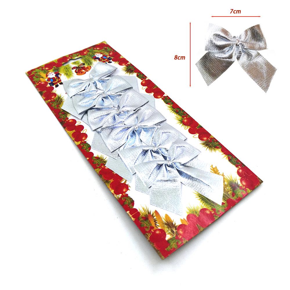 Christmas Bows Ornaments - Pack of 12 Holiday Decorations & Gifts