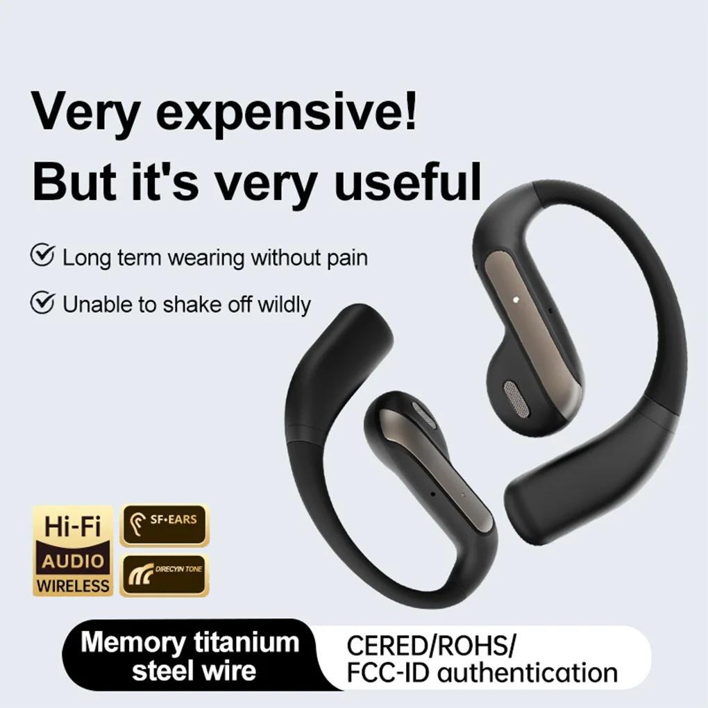 YJ55 Smart Bluetooth Headphones Open Semi-in-ear Air Conduction True Wireless Sports Long-lasting Bluetooth Headphones NEW 2025