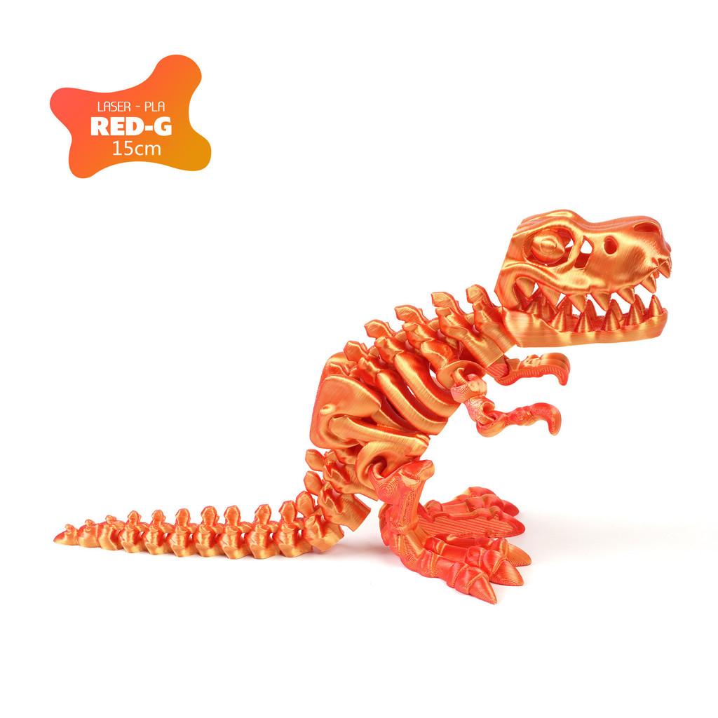 Creative 3D Printing of Tyrannosaurus Rex Ornaments Deformed Skeleton Toys Gear Balls Stress Reducing Crafts Home Car Decoration Gifts