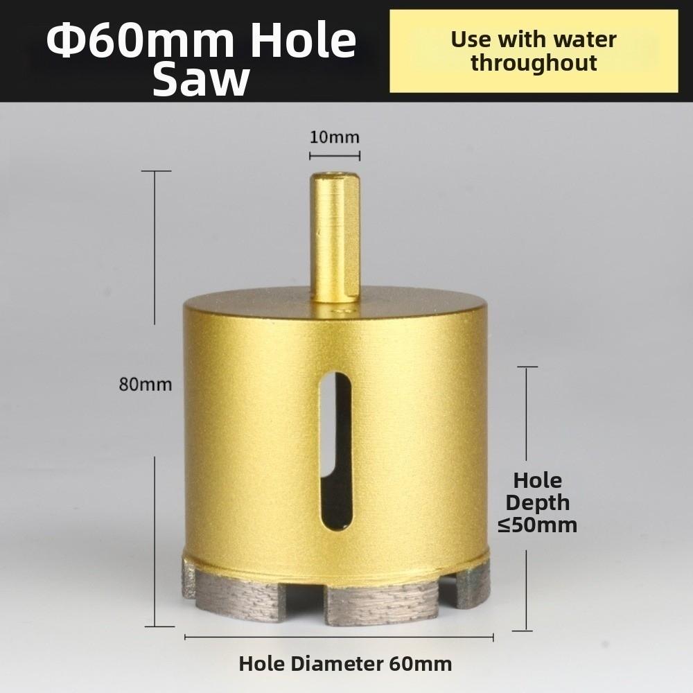 Round Shank Hole Opener Drill Bit Sintered Diamond Tile Hole Cutter Home Decoration