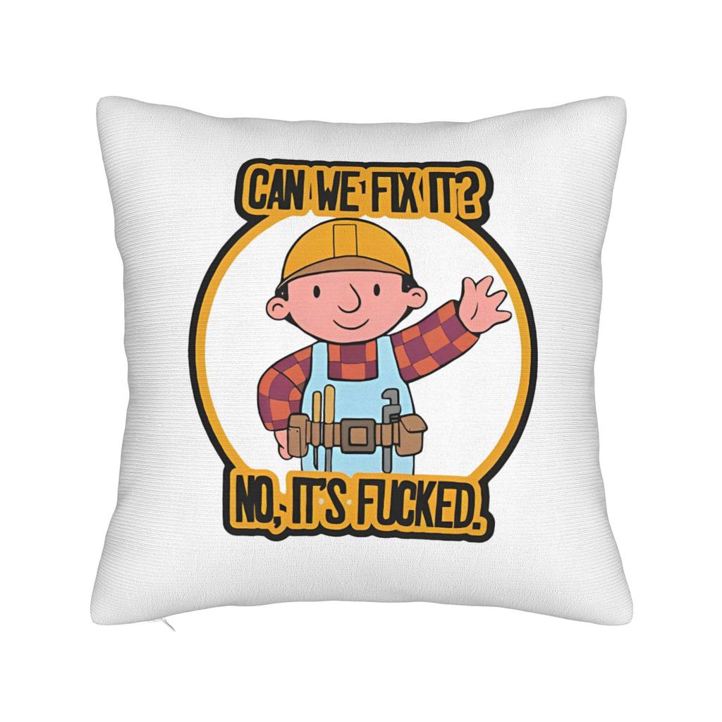 Bob the Builder Trending Square Pillow Cases Cushion Cover Novelty Polyester Decorative Pillowcover for Home 18x18