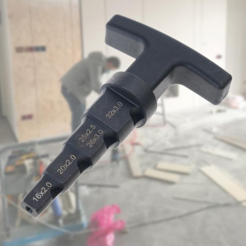 Deburring Tool Pipe Reamer Tool Multi Layer Calibration Reamer 4 in 1 Ratcheting Rotation 16-32mm For Plumbing