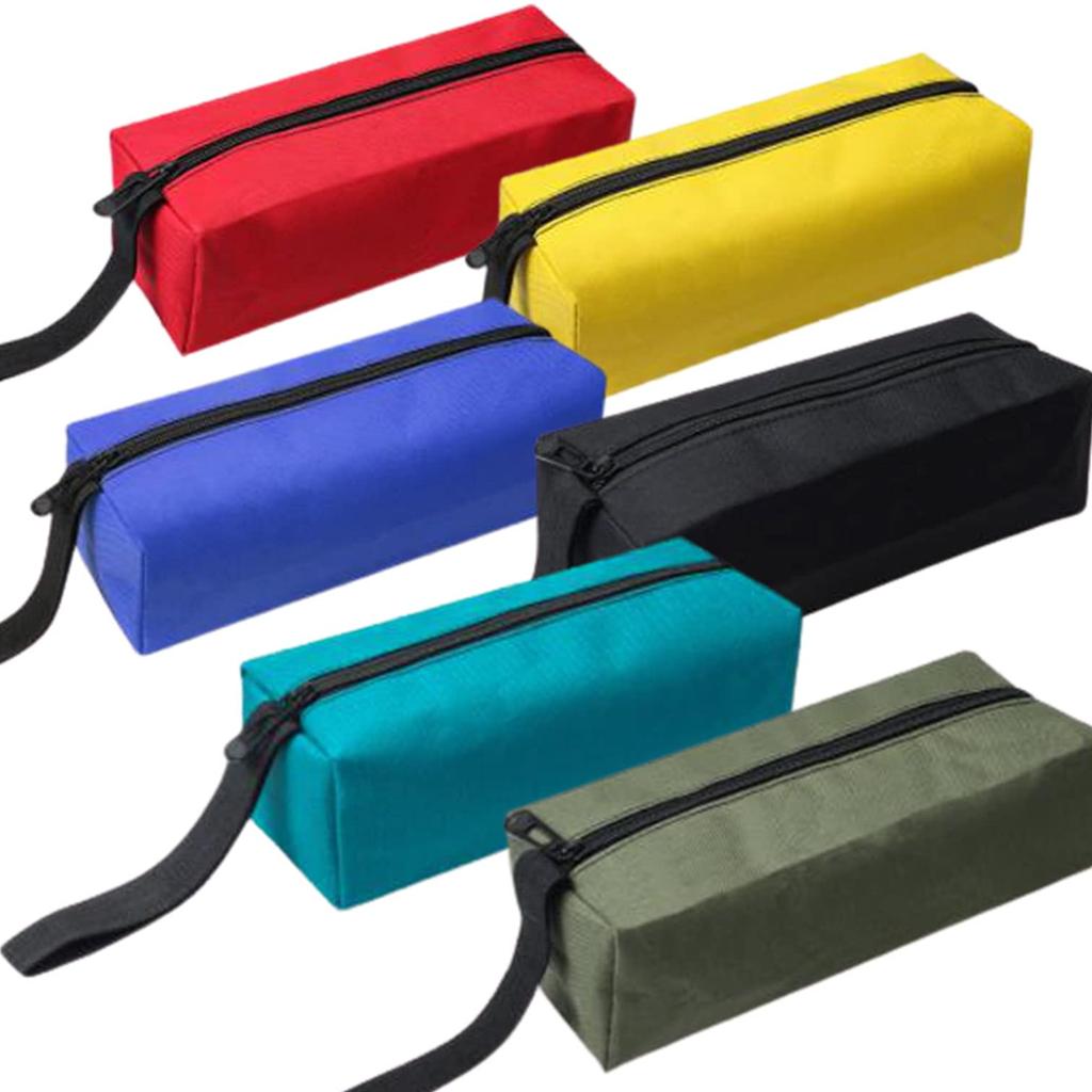 Dilib Tool Tool Small Item Oxford Waterproof Storage Pouch for Travel and Fishing Tackle Set of Bag, Bag, Organizer, Cloth, (25x8.5x7cm, 6)