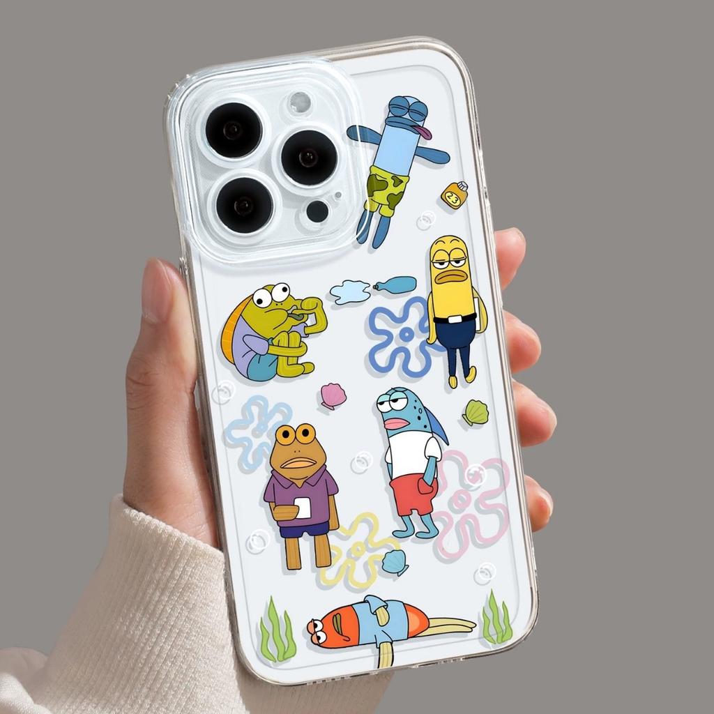 Cartoon mobile phone case is suitable for Apple 15 Beechburg iPhone17/16pm funny with bracket 14pro soft and transparent.