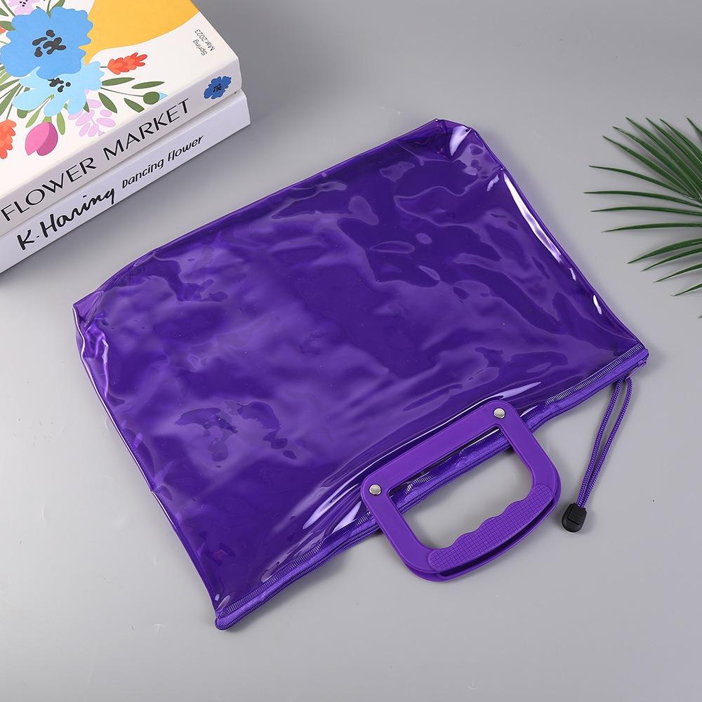 Waterproof Storage Bag PVC File Bag Portable Pen Bag  School Office