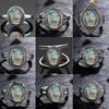 CopperRing for Women Oval Round Natural Labradorite Ring Gift Sun Shaped Retro Luxury Fine Jewelry