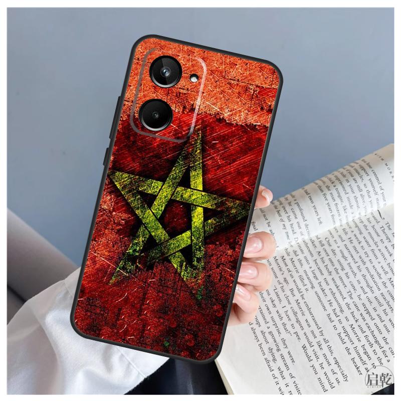 Morocco Moroccan Flag For Realme 15 10 11 13 12 14 Pro Plus C65 C67 C71 C63 C61 C55 C51 C53 C75 GT6 GT7 Pro Case