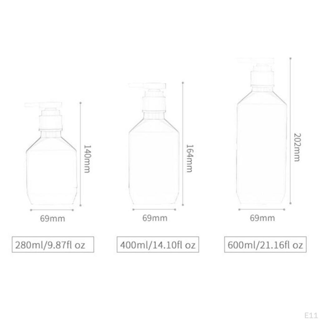 Empty Dispenser Bottle Type Small Pump Portable Sealing Subpackage for Bathroom Shower Adult