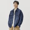 American Heavy Retro Denim Jacket Men'S Loose Large Size Trendy Handsome Tooling Jacket Trendy Brand