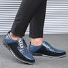 Men'S Casual Shoes Fashion Classic Men'S Pu Leather Shoes Hot Sale Breathable Business Lace-Up Men Shoes Men'S Casual Leather
