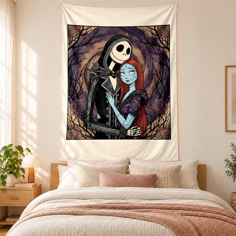 Jack with sally Tapestry highquality for decorating living room bedroom dorm walls ideal as bedroom wallart orholiday gift