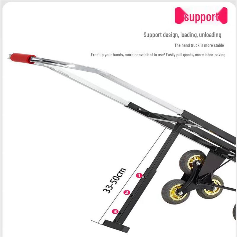 Heavy-Duty Folding 6-Wheel Stair Climbing Hand Truck
