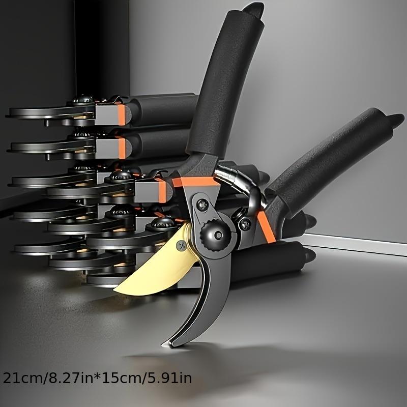 1pc Garden Pruning Shears - Handed Manual Garden Scissors, Ultra-Sharp Alloy Steel Blades, Safety Lock, Non-Slip Grip for Hedge Trimming & Gardening