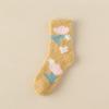 Warm Cotton Socks Winter Floor Socks Sleep Socks Coral Velvet Socks  Women