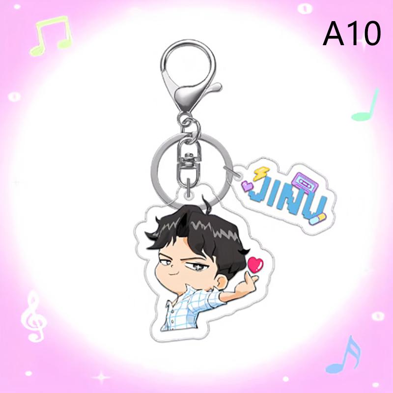 Schlüsselanhänger Koreanischer Anime Cartoon Schlüsselanhänger Partygeschenke Schlüsselanhänger K-Pop Figur Klassiker Schlüsselanhänger Rucksack Anhänger Schlüsselanhänger