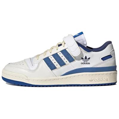 adidas Sneakers Unisex Forum 84 Low Bianche Blu Reale Bianco Sporco Bianco Nuvola G55364
