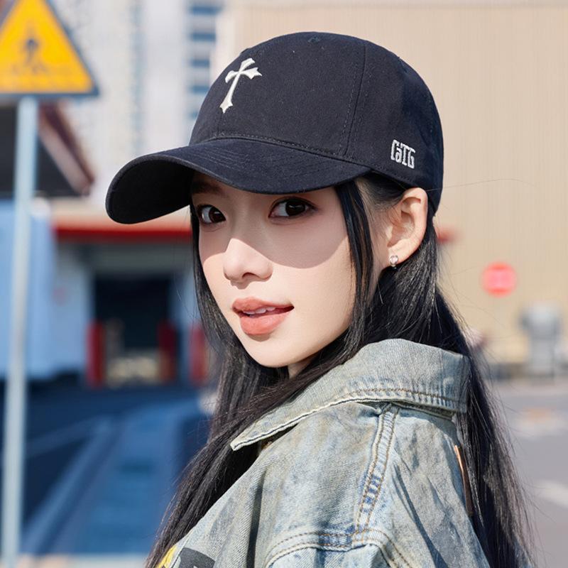 

Baseball Cap Women Casual Simple Summer Snapback Hats For Women Men Unisex Outdoor Sunscreen Retro Dad Hat Female Male New 56-58cm чорний
