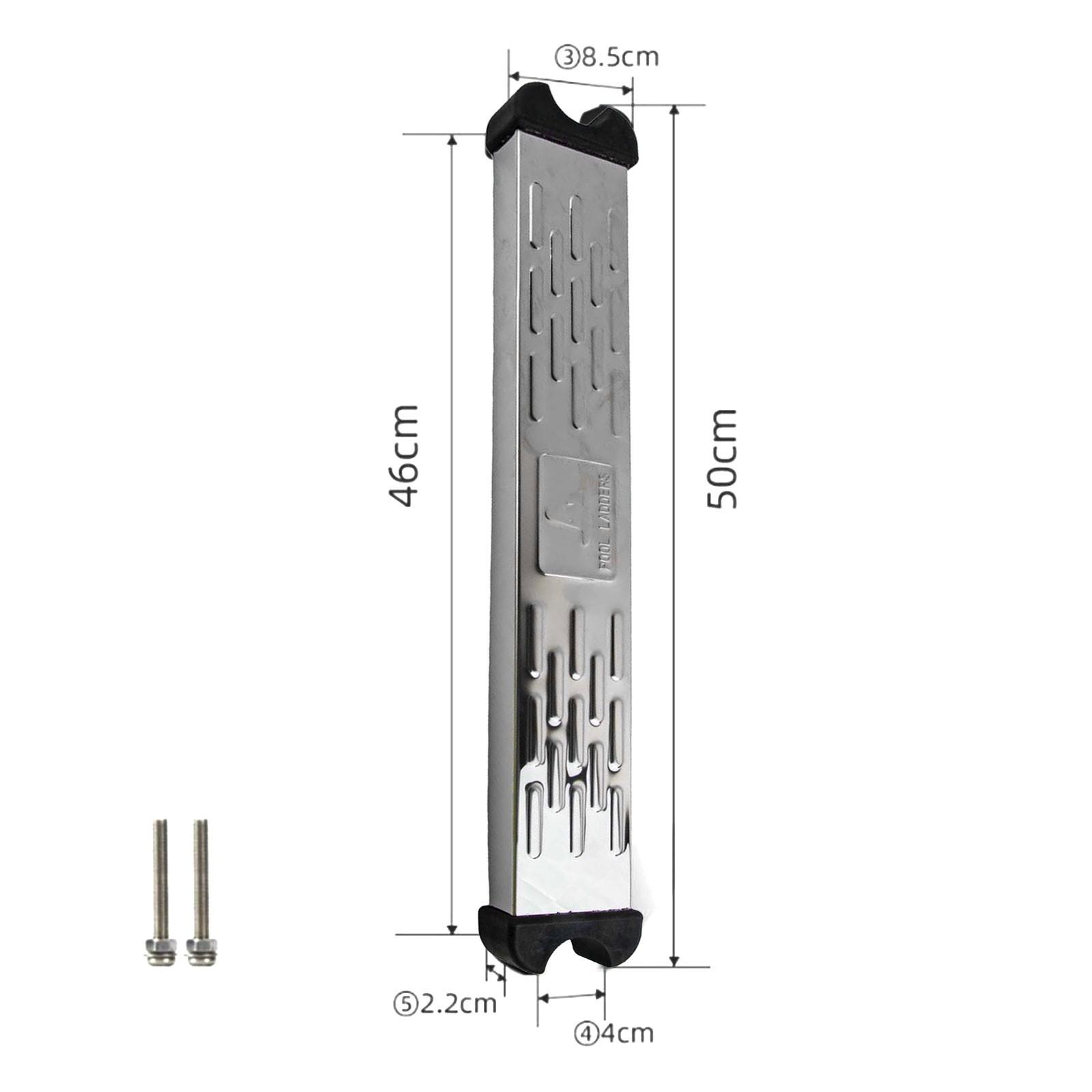 

304 Stainless Steel Thickened Pool Ladder Steps With Non-slip Rubber Pads mermaid pedals