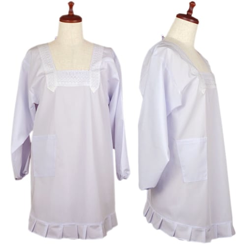 White Japanese Cooking Apron, Size M, Made In Japan