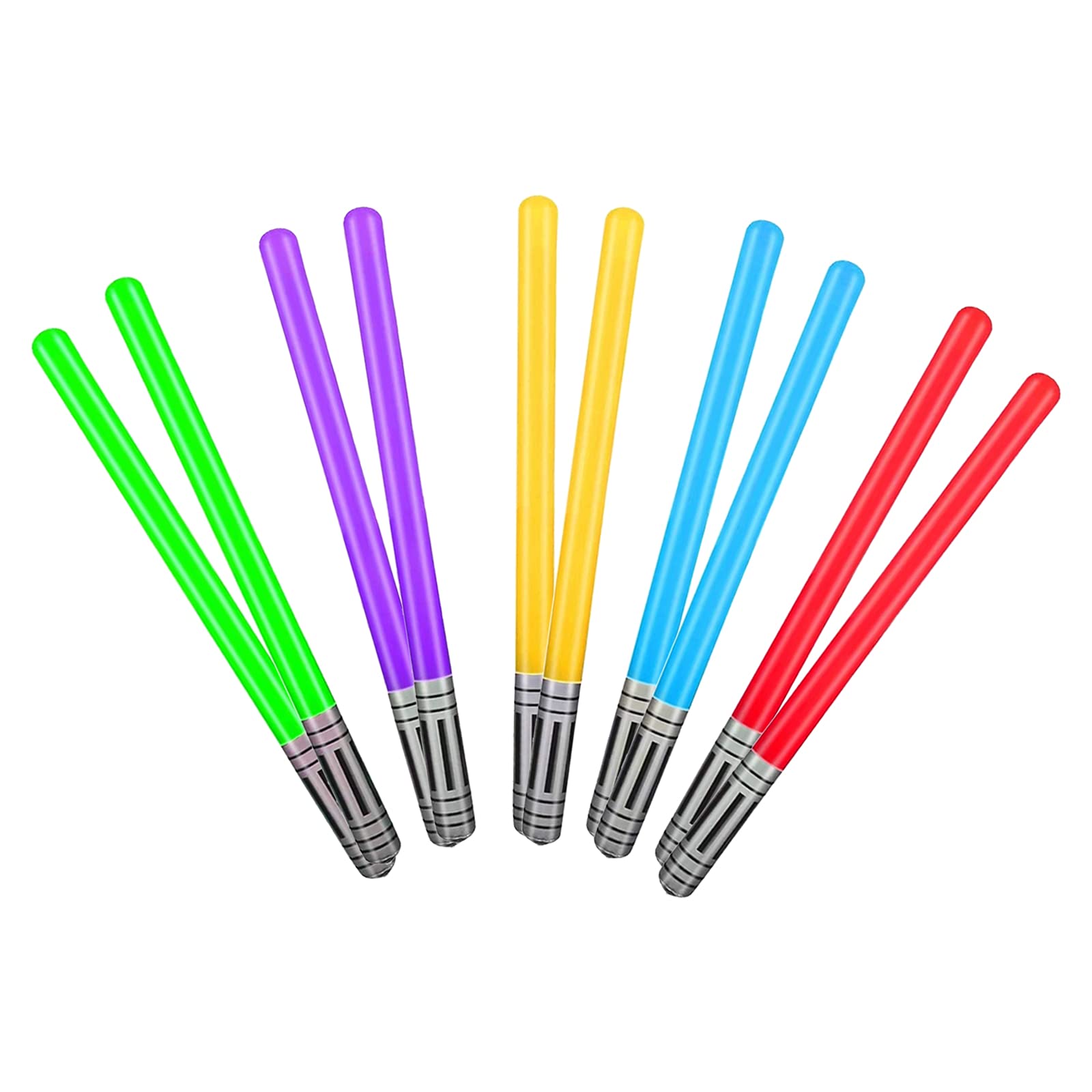 

Yi-gog Star Wars Laser Sword Balloons, 10 Sticks, Party Toy, PVC Inflatable Toy, Cheer Sticks, Bang Bang Balloons