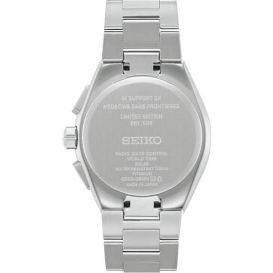 Seiko Watch ASTRON SBXY093 Mens Wristwatch Made Japan Solar Radio Controlled Collaboration Limited Model Doctors Without Borders 2025