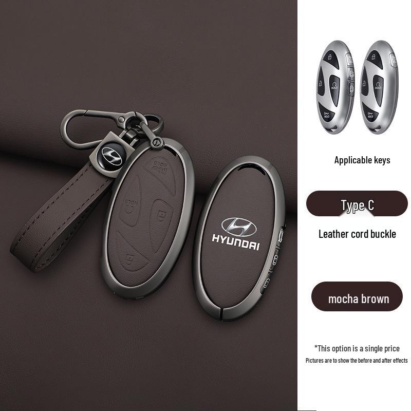 

Металлический чехол для ключа для Hyundai Sonata, IONIQ6, Elantra & ElantraN Пульт дистанционного управления (24 модели) Premium Packaging