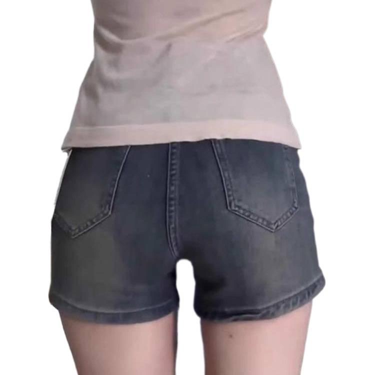 2026 Summer Retro A-Line High-Waisted Denim Shorts for Women, Slimming Petite To Plus Sizes