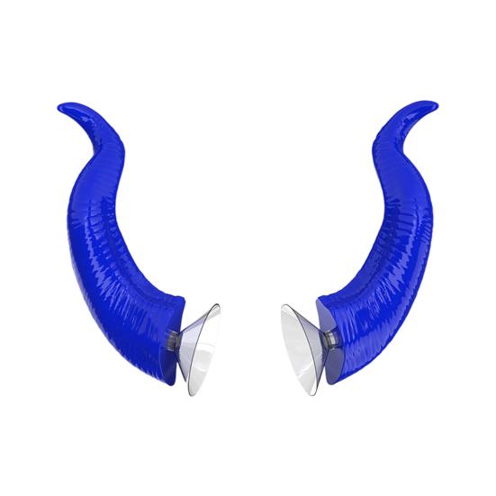 1 Pair Motorcycle Helmet Devil Horn Decoration Suction Cup Scooter Bicycle Motorbike Skateboarding Helmet Decorative Cow Horn Helmet Accessories