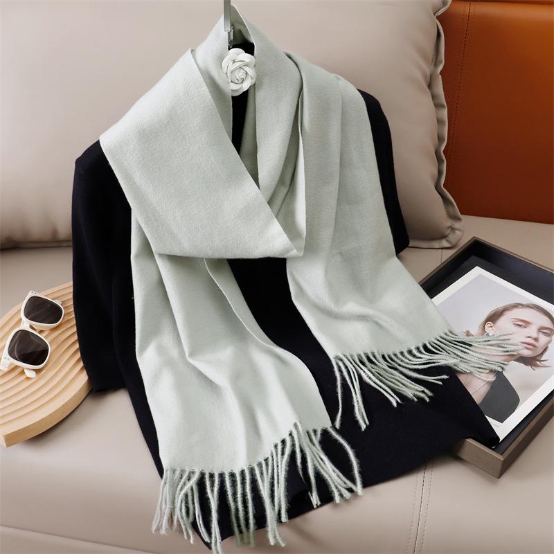 Winter Solid Scarf Women Cashmere Soft Warm Scarves Hijab Female Long Headband Shawl Wrap Bandana Foulard Echarpe Poncho Stoles